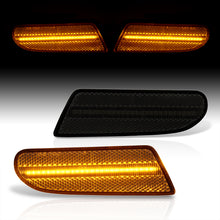 Load image into Gallery viewer, Mercedes Benz S-Class W220 2000-2006 Front Amber LED Side Marker Lights Smoke Len