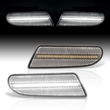 Load image into Gallery viewer, Mercedes Benz S-Class W220 2000-2006 Front White LED Side Marker Lights Clear Len