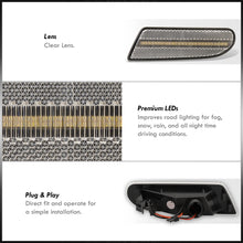 Load image into Gallery viewer, Mercedes Benz S-Class W220 2000-2006 Front White LED Side Marker Lights Clear Len