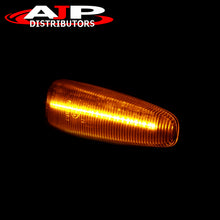 Load image into Gallery viewer, Mitsubishi Lancer X 2008-2017 / Lancer Sportback 2008-2019 / Outlander 2007-2013 / Mirage 2014-2020 Front Amber Sequential LED Side Marker Lights Clear Len