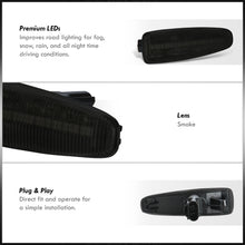 Load image into Gallery viewer, Mitsubishi Lancer X 2008-2017 / Lancer Sportback 2008-2019 / Outlander 2007-2013 / Mirage 2014-2020 Front Amber Sequential LED Side Marker Lights Smoke Len