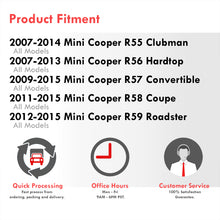 Load image into Gallery viewer, Mini Cooper Clubman R55 R56 R57 2006-2014 / Coupe R58 Roadster R59 2011-2014 Front Amber LED Side Marker Lights Smoke Len