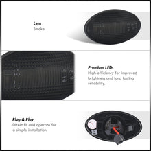 Load image into Gallery viewer, Mini Cooper Hatchback R50 R53 2002-2006 / Cooper Convertible R52 2004-2008 Front Amber LED Side Marker Lights Smoke Len