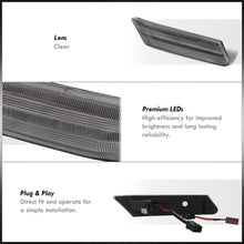 Load image into Gallery viewer, Porsche Carrera 997 2005-2012 / Boxster 987 2005-2012 / Cayman 987 2005-2012 Front Amber LED Side Marker Lights Clear Len