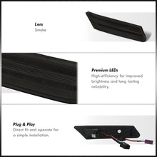 Load image into Gallery viewer, Porsche Carrera 997 2005-2012 / Boxster 987 2005-2012 / Cayman 987 2005-2012 Front Amber LED Side Marker Lights Smoke Len