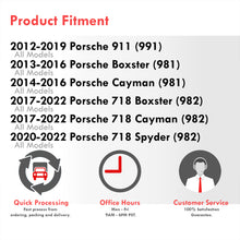 Load image into Gallery viewer, Porsche Carrera 991 2012-2019 / Boxster 981 718 2013-2021 / Cayman 982 2014-2022 Front Amber LED Side Marker Lights Clear Len