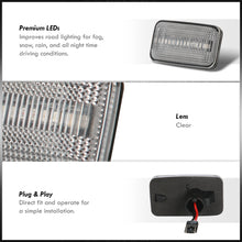 Load image into Gallery viewer, Porsche 911 Carrera 964 968 993 1988-1997 / Volkswagen Golf Jetta MK2 1984-1992 Front Amber LED Side Marker Lights Clear Len