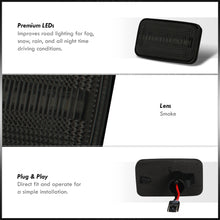 Load image into Gallery viewer, Porsche 911 Carrera 964 968 993 1988-1997 / Volkswagen Golf Jetta MK2 1984-1992 Front Amber LED Side Marker Lights Smoke Len
