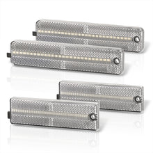 Load image into Gallery viewer, Pontiac Firebird 1998-2002 4 Piece Front Amber & Rear Red LED Side Marker Lights Clear Len