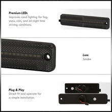 Load image into Gallery viewer, Pontiac Firebird 1998-2002 4 Piece Front Amber & Rear Red LED Side Marker Lights Smoke Len