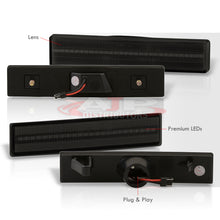 Load image into Gallery viewer, Toyota Supra A70 MK3 1986-1992 4 Piece Front Amber & Rear Red LED Side Marker Lights Smoke Len