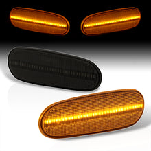 Load image into Gallery viewer, Toyota Celica 2000-2005 / MR2 Spyder 2000-2005 / Supra 1993-1998 Front Amber LED Side Marker Lights Smoke Len