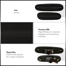 Load image into Gallery viewer, Toyota Supra MK4 1993-1998 4 Piece Front Amber & Rear Red LED Side Marker Lights Smoke Len