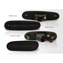 Load image into Gallery viewer, Toyota Supra MK4 1993-1998 4 Piece Front Amber & Rear Red LED Side Marker Lights Smoke Len