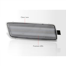 Load image into Gallery viewer, Volkswagen (USA Car Only) GTI 2006-2009 / Jetta Mk5 2005-2010 / Rabbit 2006-2009 / R32 2008 Front Amber LED Side Marker Lights Clear Len