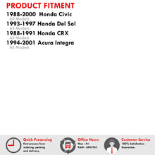 Load image into Gallery viewer, Acura Integra 1994-2001 / Honda Civic 1988-2000 / CRX 1988-1991 / Del Sol 1993-1997 Rear Upper Strut Bar Red
