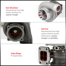 Load image into Gallery viewer, JDM Sport GT3582 Water& Oil Cooled Turbo Charger (T3 Inlet Flange/4 Bolt Outlet/.70AR Compressor/.82AR Turbine) **SURGE PORTS**