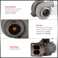 Load image into Gallery viewer, JDM Sport GT45 Oil Cooled Turbo Charger (T4 Inlet Flange/Vband Outlet/Dual .66AR Compressor/1.05AR Turbine)