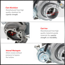 Load image into Gallery viewer, GT28 Water&Oil Cooled Turbo Charger with Internal Wastegate (T25 Inlet Flange/5 Bolt Outlet/.60AR Compressor/.64AR Turbine)