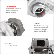 Load image into Gallery viewer, T3/T4 Oil Cooled Turbo Charger (T3 Flange Inlet/5 Bolt Outlet/.50AR Compressor/.63AR Turbine)
