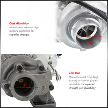 Load image into Gallery viewer, T3/T4 V-Band Oil Cooled Turbo Charger with Internal Wastegate(Dual Port Actuator) (T3 Flange Inlet/Vband Outlet/.60AR Compressor/.63AR Turbine)