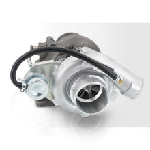 Load image into Gallery viewer, T3/T4 V-Band Oil Cooled Turbo Charger with Internal Wastegate(Dual Port Actuator) (T3 Flange Inlet/Vband Outlet/.60AR Compressor/.63AR Turbine)