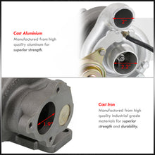 Load image into Gallery viewer, T3 20G Water&Oil Cooled Turbo Charger for DSM Mitsubishi (4Bolt-4Bolt/.52AR Compressor/.48AR Turbine)