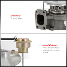 Load image into Gallery viewer, T3 20G Water&Oil Cooled Turbo Charger for DSM Mitsubishi (4Bolt-4Bolt/.52AR Compressor/.48AR Turbine)