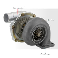 Load image into Gallery viewer, T04B T4 Oil Cooled Turbo Charger (T4 Inlet Flange/Vband Outlet/.50AR Compressor/1.15AR Turbine)