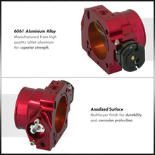 Load image into Gallery viewer, D/B/F/H-Series 68mm Throttle Body Plate Red w/ Chrome Gate