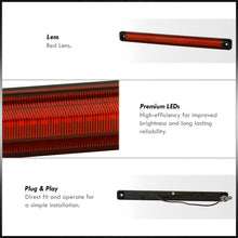 Load image into Gallery viewer, Ford F250 F350 F450 F550 DRW Dually Super Duty 2017-2022 Rear LED Tailgate Light Red Len