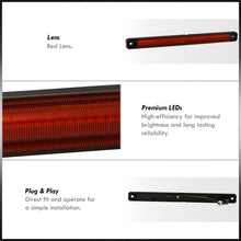 Load image into Gallery viewer, Ford F250 F350 F450 F550 Dually Super Duty 1999-2016 Rear LED Tailgate Light Red Len (Dual Rear Wheels Models Only)
