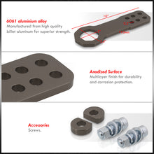 Load image into Gallery viewer, Universal 10mm Front Tow Hook Kit Gunmetal (Pass-JDM Style)