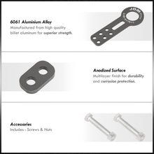 Load image into Gallery viewer, JDM Sport Universal Front Tow Hook Kit Gun Metal