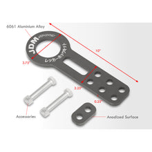 Load image into Gallery viewer, JDM Sport Universal Front Tow Hook Kit Gun Metal