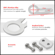 Load image into Gallery viewer, JDM Sport Universal Rear Tow Hook Kit Gen 1 White