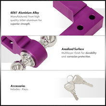 Load image into Gallery viewer, Universal 2" Adjustable Ball Tow Hitch Purple