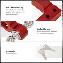 Load image into Gallery viewer, Universal 2" Adjustable Ball Tow Hitch Red