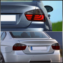 Load image into Gallery viewer, BMW 3 Series E90 4 Door 2005-2009 LED Bar Tail Lights Chrome Housing Red Smoke Len White Tube