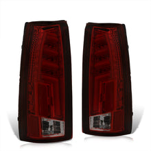 Load image into Gallery viewer, Chevrolet C/K 1988-1999 / Suburban 1992-1999 / Tahoe 1995-1999 / Blazer Full Size 1992-1994 / GMC C/K 1988-1999 / Yukon 1992-1999 / Cadillac Escalade 1999-2000 LED Bar Tail Lights Chrome Housing Red Smoke Len White Tube