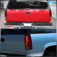 Load image into Gallery viewer, Chevrolet C/K 1988-1999 / Suburban 1992-1999 / Tahoe 1995-1999 / Blazer Full Size 1992-1994 / GMC C/K 1988-1999 / Yukon 1992-1999 / Cadillac Escalade 1999-2000 LED Bar Tail Lights Chrome Housing Red Smoke Len White Tube