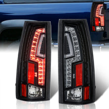 Load image into Gallery viewer, Chevrolet C/K 1988-1999 / Suburban 1992-1999 / Tahoe 1995-1999 / Blazer Full Size 1992-1994 / GMC C/K 1988-1999 / Yukon 1992-1999 / Cadillac Escalade 1999-2000 LED Tail Lights Black Housing Clear Len