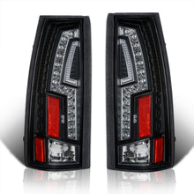 Load image into Gallery viewer, Chevrolet C/K 1988-1999 / Suburban 1992-1999 / Tahoe 1995-1999 / Blazer Full Size 1992-1994 / GMC C/K 1988-1999 / Yukon 1992-1999 / Cadillac Escalade 1999-2000 LED Tail Lights Black Housing Clear Len