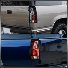 Load image into Gallery viewer, Chevrolet C/K 1988-1999 / Suburban 1992-1999 / Tahoe 1995-1999 / Blazer Full Size 1992-1994 / GMC C/K 1988-1999 / Yukon 1992-1999 / Cadillac Escalade 1999-2000 LED Tail Lights Black Housing Clear Len