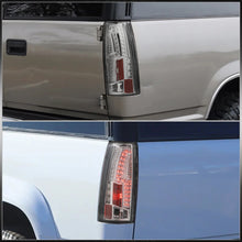 Load image into Gallery viewer, Chevrolet C/K 1988-1999 / Suburban 1992-1999 / Tahoe 1995-1999 / Blazer Full Size 1992-1994 / GMC C/K 1988-1999 / Yukon 1992-1999 / Cadillac Escalade 1999-2000 LED Tail Lights Chrome Housing Clear Len