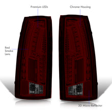 Load image into Gallery viewer, Chevrolet C/K 1988-1999 / Suburban 1992-1999 / Tahoe 1995-1999 / Blazer Full Size 1992-1994 / GMC C/K 1988-1999 / Yukon 1992-1999 / Cadillac Escalade 1999-2000 LED Tail Lights Chrome Housing Red Smoke Len