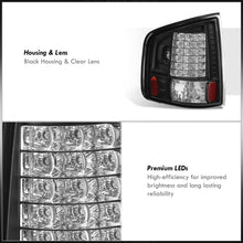 Load image into Gallery viewer, Chevrolet S10 Truck 1994-2004 / GMC Sonoma 1994-2004 / Isuzu Hombre 1996-2000 LED Tail Lights Black Housing Clear Len