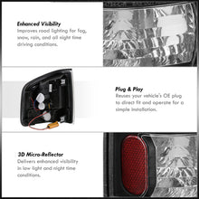 Load image into Gallery viewer, Chevrolet S10 Truck 1994-2004 / GMC Sonoma 1994-2004 / Isuzu Hombre 1996-2000 LED Tail Lights Black Housing Clear Len