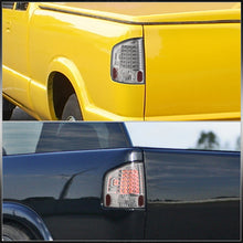 Load image into Gallery viewer, Chevrolet S10 Truck 1994-2004 / GMC Sonoma 1994-2004 / Isuzu Hombre 1996-2000 LED Tail Lights Chrome Housing Clear Len