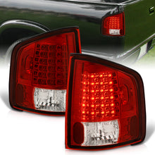 Load image into Gallery viewer, Chevrolet S10 Truck 1994-2004 / GMC Sonoma 1994-2004 / Isuzu Hombre 1996-2000 LED Tail Lights Chrome Housing Red Len